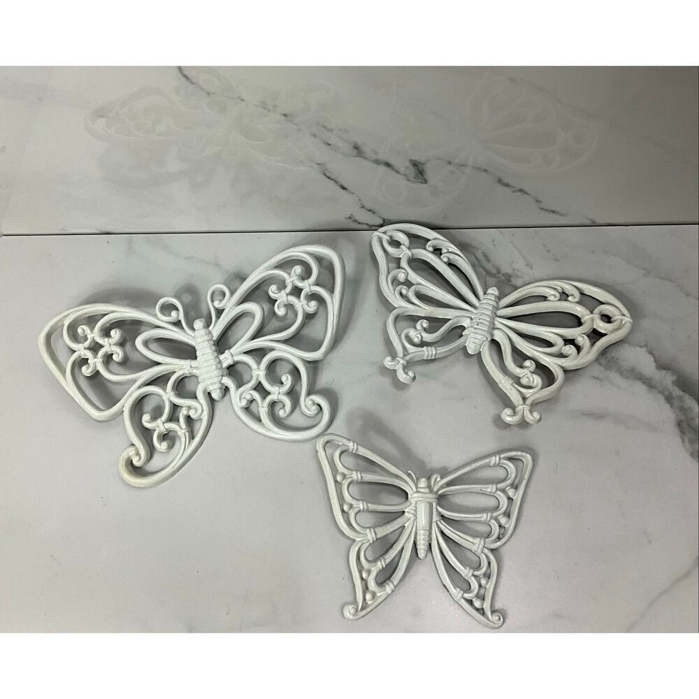 VINTAGE SYROCO Butterflies Set of 3